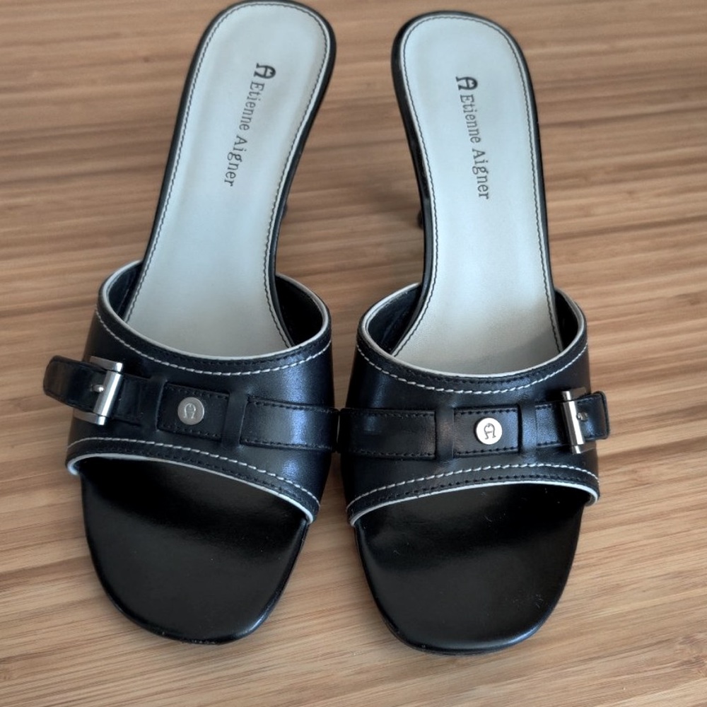 Etienne Aigner Shoes Heeled Mules Sz 9